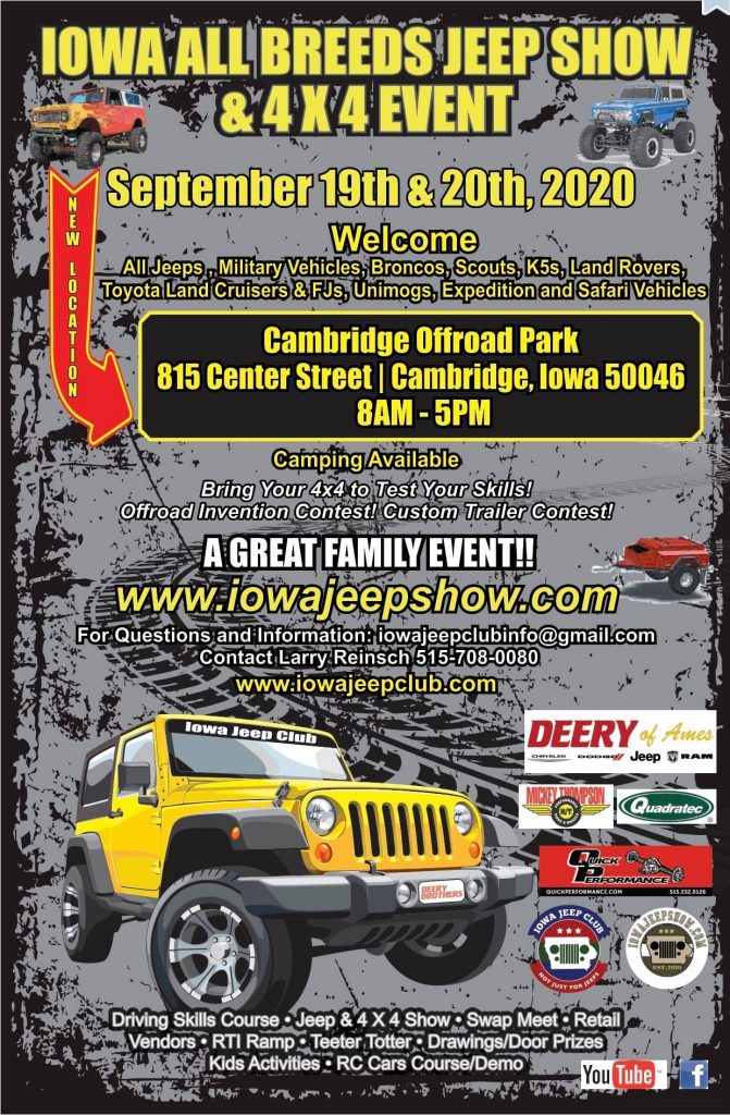 Show Flyer Iowa All Breeds Jeep Show